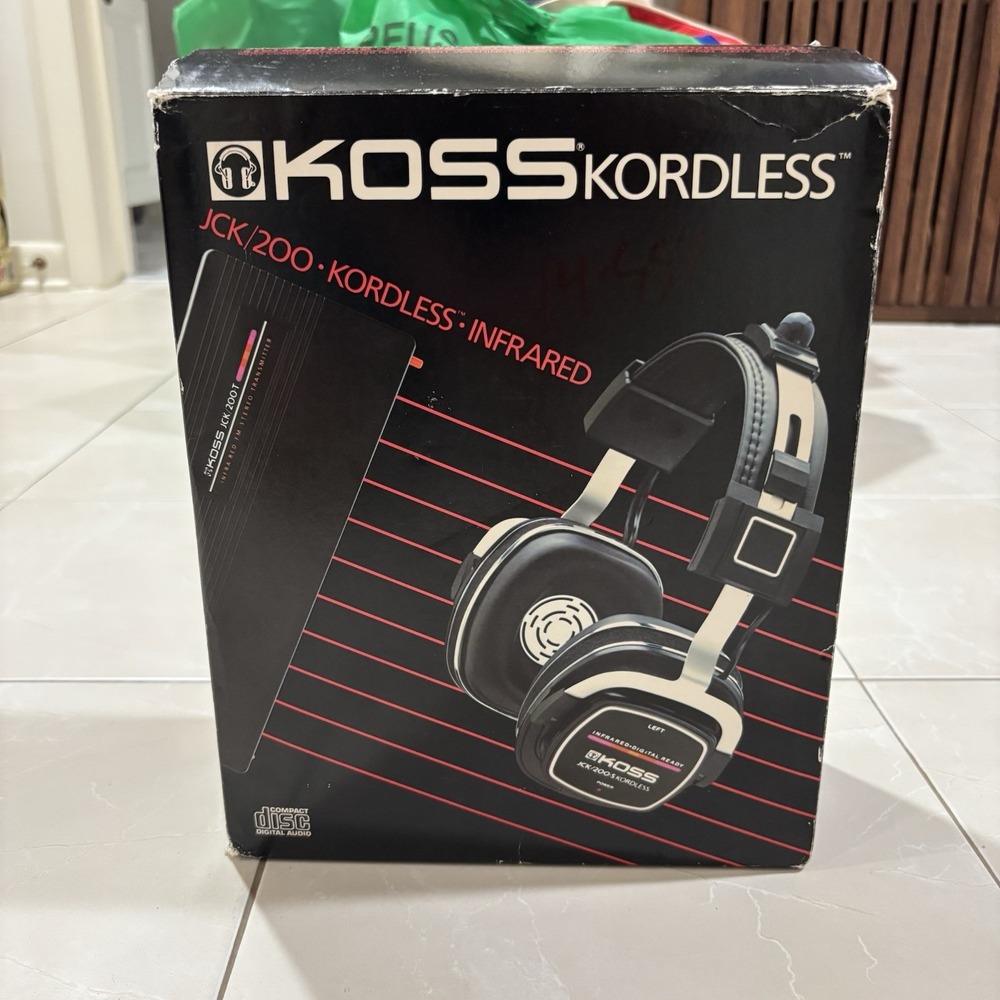 Koss JCK/200 Cordless Stereo Headphones Infrared Brand New Box
